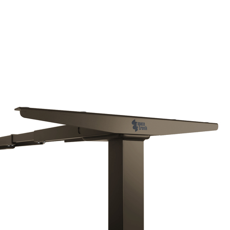 Biurko regulowane Vegard elektryczne dwusilnikowe MDF beżowo-złote