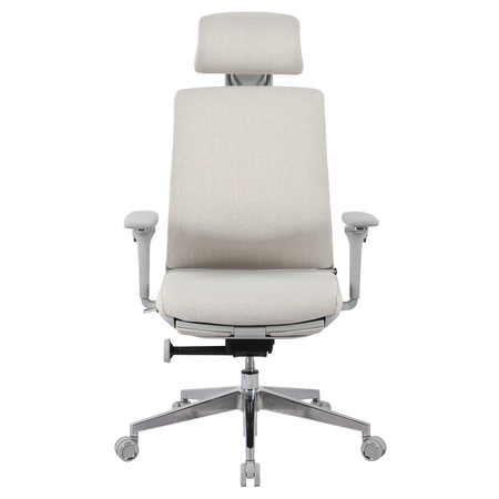 Fotel ergonomiczny biurowy 5D z podnóżkiem Spacetronik Albert Beżowy