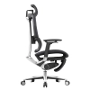 Fotel ergonomiczny biurowy 3D z podnóżkiem Spacetronik Torhild Szary OUTLET