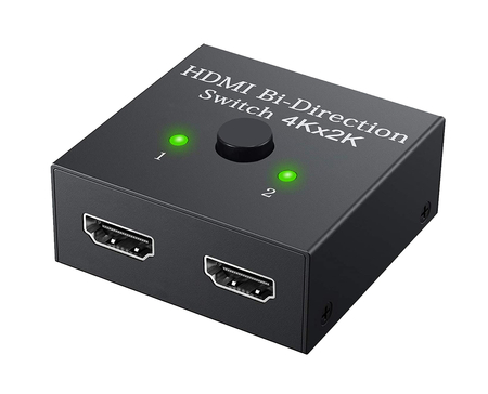 Rozgałęźnik Sumator USB-C Bi-Direction 1x2 lub 2x1 Spacetronik SPC-BID01 z przełącznikiem 1/2 2/1