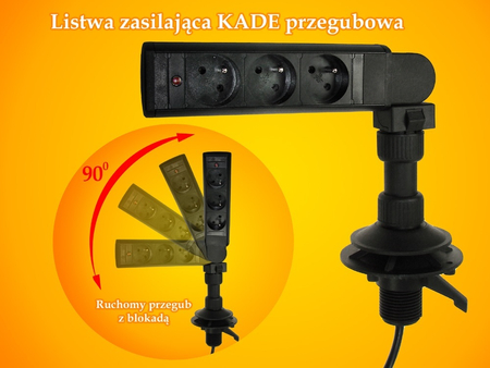 KADE 3er Steckdosenleiste AC - gelenkig - zdjęcie 2