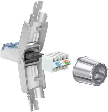RJ45 8P8C CAT6A STP Twisted-Pair Netzwerkstecker Goobay - zdjęcie 2