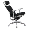 Fotel ergonomiczny biurowy 5D z podnóżkiem Spacetronik Albert Czarny OUTLET