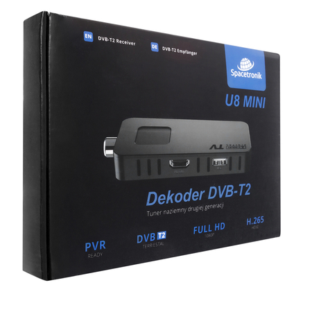 Dekoder DVB-T2 H.265 chowany za TV U8 Mini