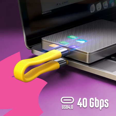 Kabel USB4 Typ-C PD 240W 8K 40Gbps Brelok W - zdjęcie 2