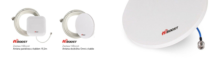 Zestaw Repeater GSM/3G/4G LTE HiBoost Hi10-5S 5 pasm