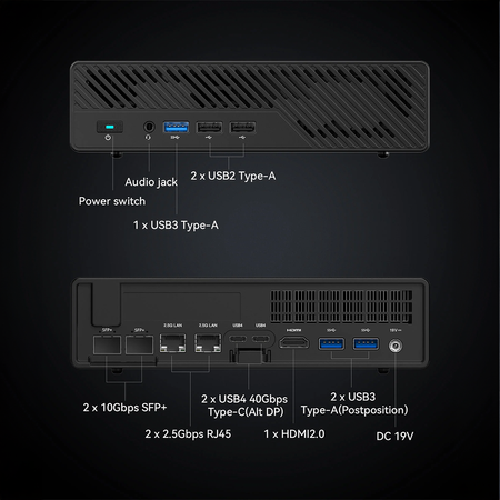 Mini PC Minisforum MS01S Workstation Intel i9 139000H, Iris Xe Grafikkarte geeignet