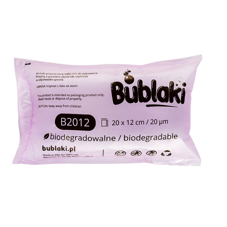 Ekologiczne wypełniacze do paczek Bublaki B2012GMX biodegradowalne 20x12 cm - 500 mb - zdjęcie 2