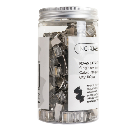 Wtyk sieciowy RJ45 CAT 5e FTP NC-RJ455FT-0 100szt