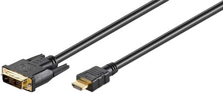 DVI-D (18+1) Single Link Kabel - HDMI Goobay 3m
