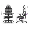 Ergonomiczny fotel Spacetronik LUMBO 33 Czarny