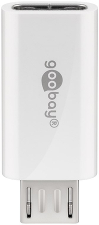 USB-C Stecker microUSB 2.0 Adapter Goobay WHT