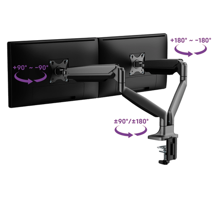 ZESTAW -10%  2x Monitory 27 cali 4K IPS Spacetronik SPA-M2701 + uchwyt + dodatki