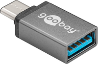 Adapter USB-C - USB 3.0 goobay, szary