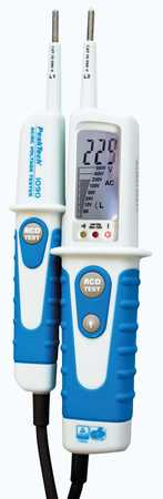 Dwubiegunowy tester napięcia prądu AC DC z LCD 12- 690V PeakTech 1090