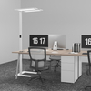 Podwójna lampa stojąca biurowa GLOW D24 Czarna