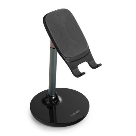 Stojak z uchwytem do telefonu lub tabletu metalowy czarny LDNIO MG05