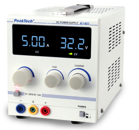 Labornetzgerät 150W 30V 5A PeakTech 6140 - zdjęcie 2