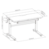Biurko do pokoju dziecięcego Spacetronik XD SPE-X104WL 100x60 cm OUTLET