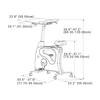 Spacetronik Workbike Heimtrainer mit Tischplatte