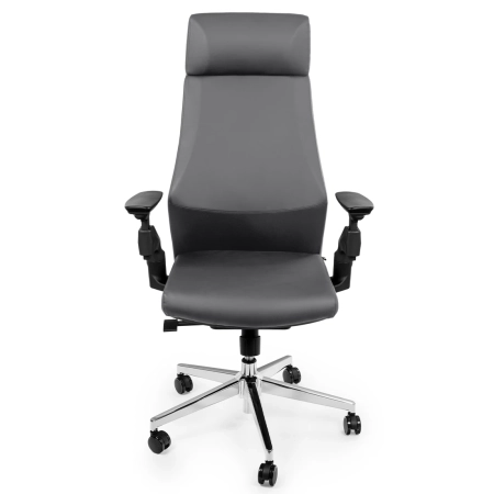 Fotel ergonomiczny biurowy z podłokietnikiem 4D Spacetronik GUNNAR szary OUTLET
