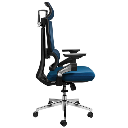 Zestaw ergonomiczny biurowy Biurko Vegard SPEO232 Fotel BARD Lampa Glow D4