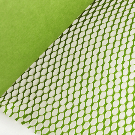 Geschnittenes Honigwabenpapier grün 30cm 100m