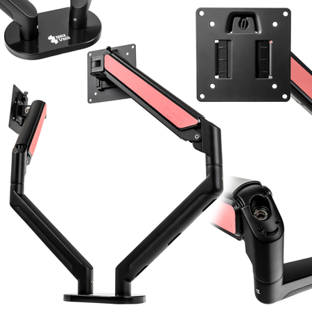 Uchwyt na 2 Monitory SPAZ120BP Aluminiowy 13-36" 12kg
