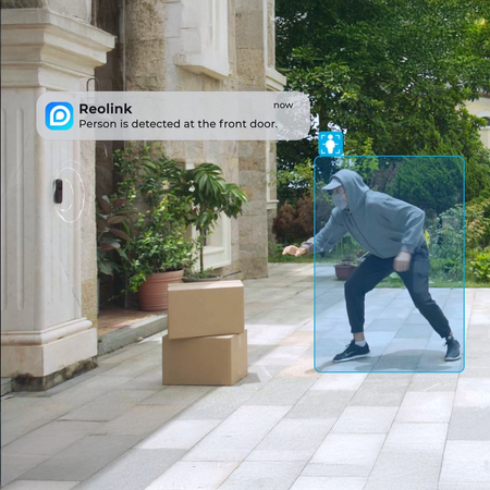Wideodomofon Smart 2K 4MP Reolink Battery WiFi czarny
