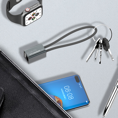 Kabel do szybkiego ładowania USB-A + Lightning z brelokiem LDNIO LC98