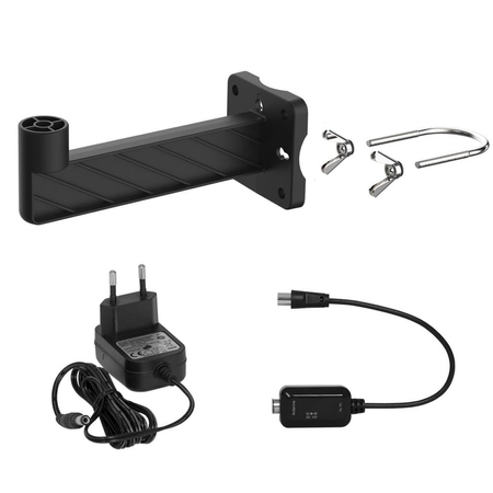 Antena panelowa VAYOX Digital360 Lite VA0039 VHF UHF czarna filtr LTE