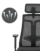 Ergonomiczny fotel biurowy GRINGO-45 Outlet C