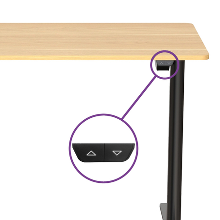 Elektryczne biurko Spacetronik Moris 121BO 100x60 Outlet B+