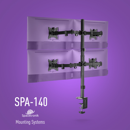 Halterung für vier Monitore Spacetronik SPA-140