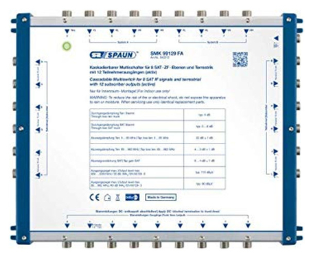 Spaun Kaskaden-Multischalter 9/9 x 12 SMK 99129 FA