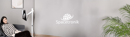 Mobilny uchwyt na monitor, stand TV Spacetronik SPE-T01W, Biały