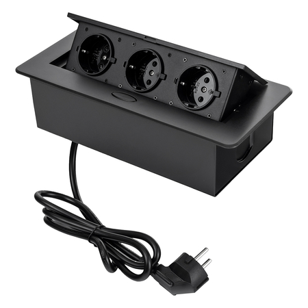 Gniazda blatowe otwierane chowane w blat Spacetronik SPS-D33B V2