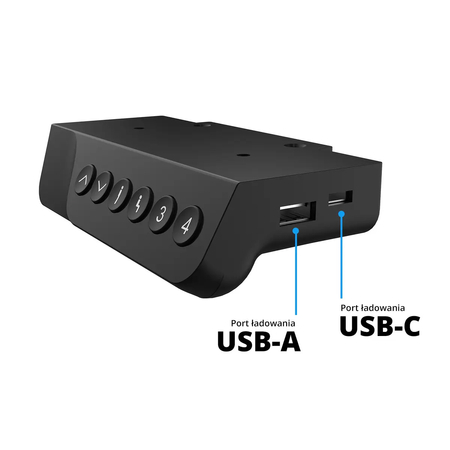 Elektryczne biurko Spacetronik Moris 124BB 140x60 Outlet A-