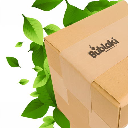 Eko taśma zbrojona z pulpy drzewnej aktywowana wodą 70 mm / 182 m Bublaki BT-W703R (10 szt.)