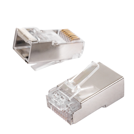 RJ45 Kat.6 Durchgangsstecker FTP PT-RJ456FT-1 100St - zdjęcie 2