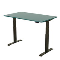 Stelaż elektryczny Spacetronik SPE-222OB Vegard + blat MDF premium zielony