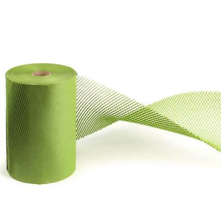 Geschnittenes Honigwabenpapier grün 30cm 100m