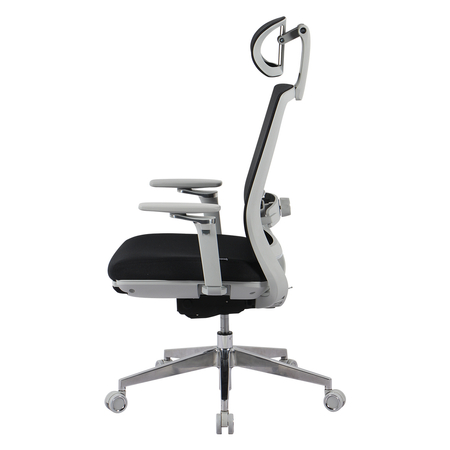 Fotel ergonomiczny biurowy 5D z podnóżkiem Spacetronik Albert Czarny OUTLET