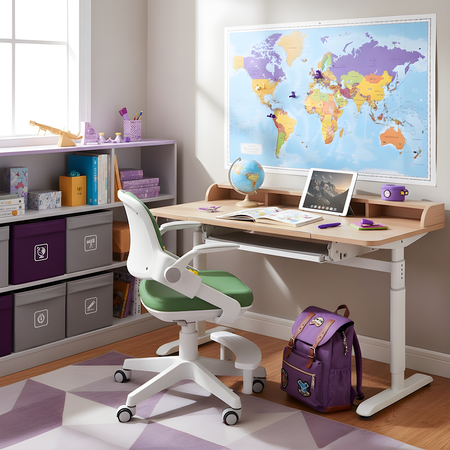 Fotel obrotowy dziecięcy Spacetronik SPC-XD10J Zielone