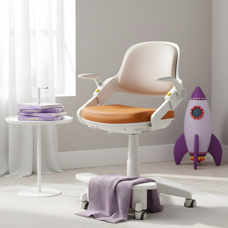 Fotel obrotowy dziecięcy Spacetronik SPC-XD10H Brązowe