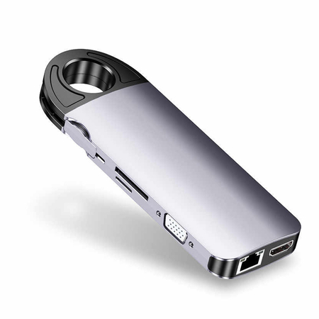 Multiport SPU-M01 USB-C HDMI VGA RJ45 USB 3.0 SD - zdjęcie 2