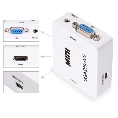Konwerter VGA + audio na HDMI Spacetronik SPVA-H01