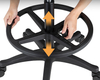 Aktiver ergonomischer Hocker mit Fußstütze Zippy 02