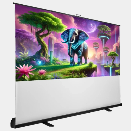 Rozwijany Ekran do Projektora Podłogowy SST Premium 100 cali 4k 16:9 OUTLET