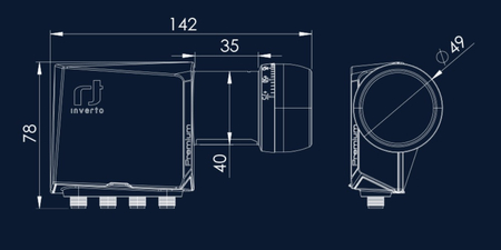 LNB Quad Inwerto Premium Universal 40mm PLL - zdjęcie 2